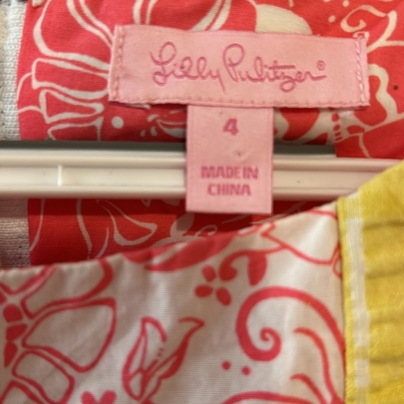 Lily Pulitzer Patchwork Embroidered Shift Dress SZ 4 - Picture 2 of 7